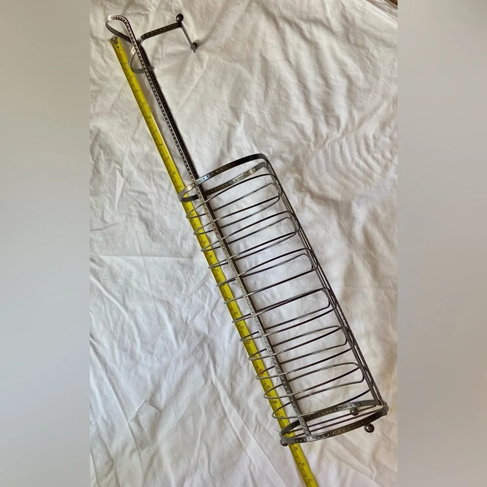 Black Metal Toilet Paper Tower- 28” Tall, Holds 4 Full TP Rolls, +One Hanging-up